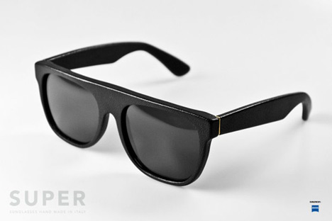 Cool things April '10 - Super Flat Top Black Leather Sunglasses