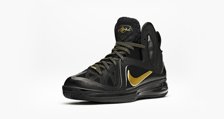 Nike LeBron 9 P.S. Elite Black / Mettallic Gold